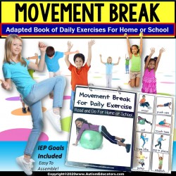 Movement Break for Social Distancing - Adapted Book for Special Education